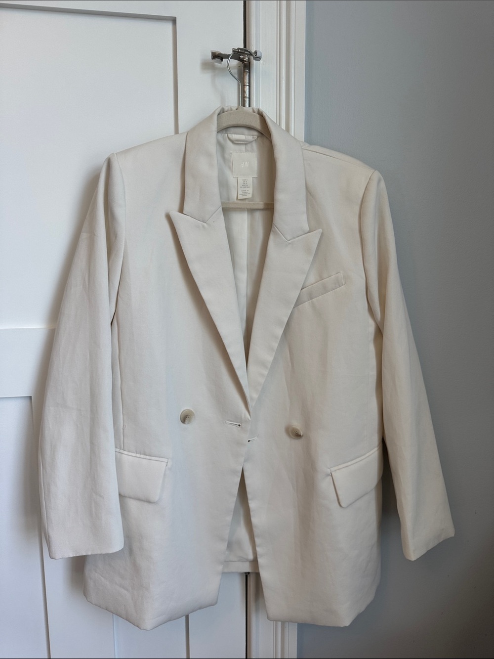 H&M Cream oversized  Blazer